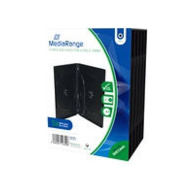 MediaRange DVD кутия за 4 диска, черна