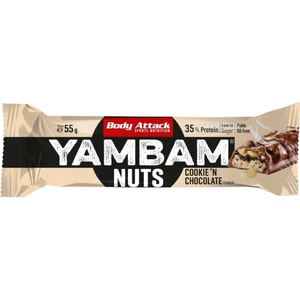 Body Attack Протеинов бар YAMBAM Nuts - Cookie'n Chocolate