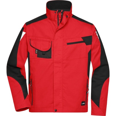 James & Nicholson | JN 821 Pracovná bunda Strong_02.0821 Red Black