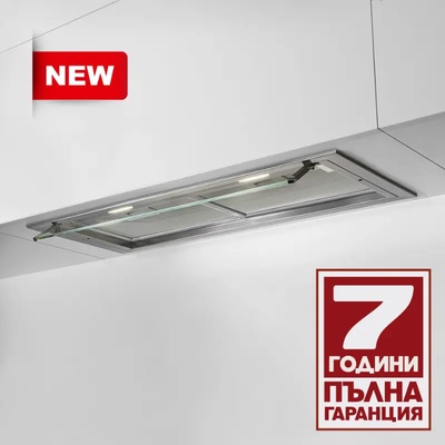 Faber INTRA COMFORT GLASS A72 X, Аспиратор за пълно вграждане, 690 m3/h, инокс (INTRA COMFORT GLASS A72 X)