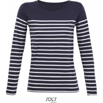 Sol's Matelot LSL Women french navy/white