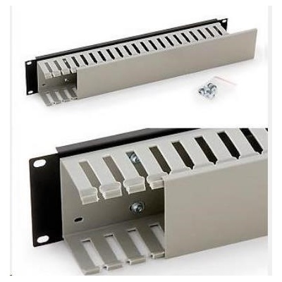 Vyvazovací panel Triton RAB-VP-X04-A1 Vyvazovací panel, optický, 19", 2U, jednostranná plastová lišta, černý RAB-VP-X04-A1 – Hledejceny.cz