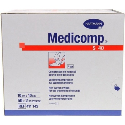 HARTMANN Kompres Medicomp nesterilní 10 x 10 cm 100 ks