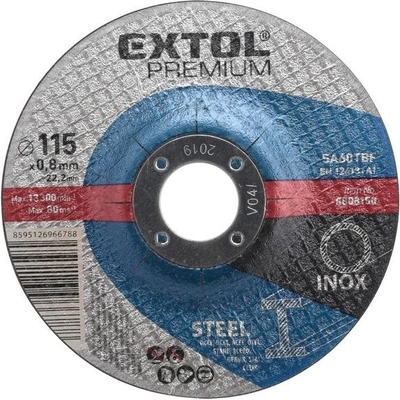 Extol Premium 8808150 Kotúč rezný na oceľ a antikoro, 115x0,8mm
