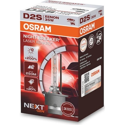 Osram Xenonová výbojka D2S XENARC NIGHT BREAKER LASER +200% 1ks