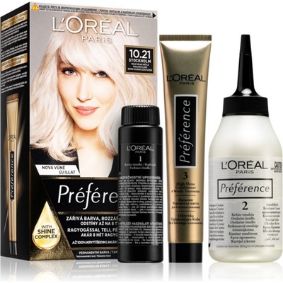 L'Oréal Préférence 10.21 Stockholm velmi světlá perlová blond