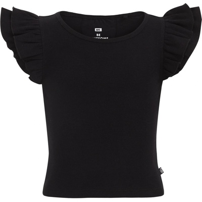 WE Fashion Тениска черно, размер 146-152