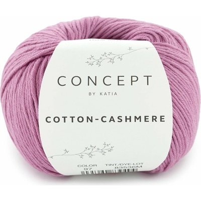 COTTON-CASHMERE Katia Farby COTTON-CASHMERE: 97 žuvačková ružová - NOVÁ