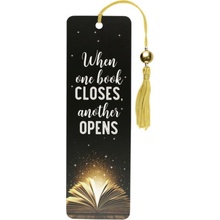 When One Book Closes Beaded Bookmark