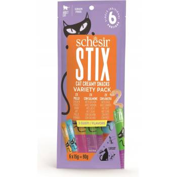 Schesir Cat pochoutka Stix Liquid Snack Variety 6 x 15 g