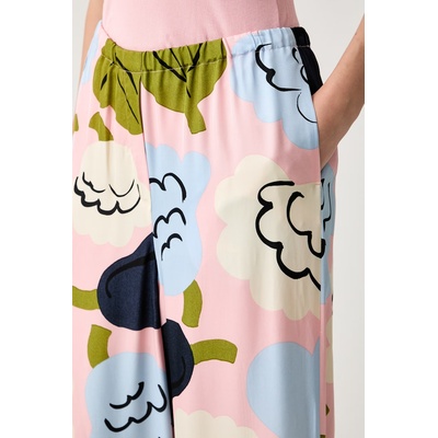 Marimekko широк панталон дамски от вискоза (095978)