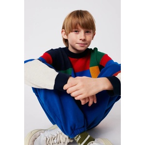 Bobo Choses Детски памучен пуловер Multicolor Tiles (225AC110)