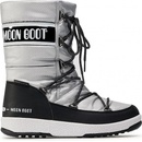 Moon Boot JR Girl quilted WP detské snehule strieborná