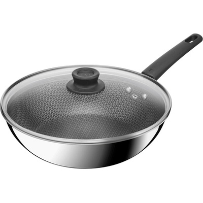 Wok panvica s pokrievkou Tefal Power E3411655 28 cm