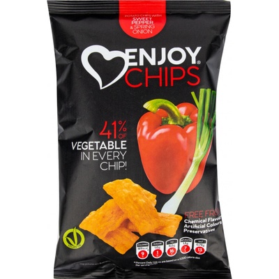 Enjoy Chips Smažené chipsy červená paprika jarní cibulka 40 g – Zboží Dáma