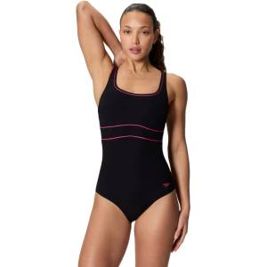 Speedo contour eclipse solid anthracite/ruby xl - uk38