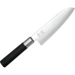 Kai 6716S Нож Santoku за дясна и лява ръка Wasabi Black 16.5 см