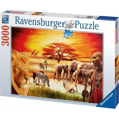 Ravensburger Savana hrdí Masajové 3000 dielov