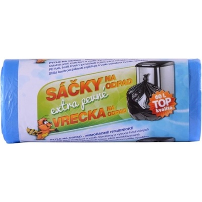 Vipor HDPE extra pevné 60 l 10 µm 30ks modré