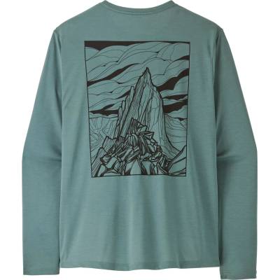 Patagonia Мъжка спортна тениска Patagonia L/S Cap Cool Daily Shirt Cloud Crag Sport shirt - Blue Sage / Light Blue Sage X-Dye - размер M (216-8005-0113)