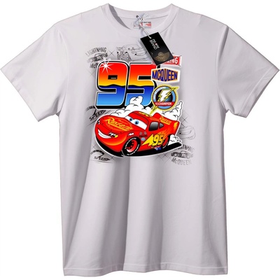NOONEBRAND Тениска 95 Lightning McQueen Cars - 7XL, Black