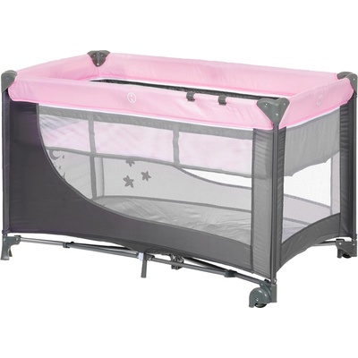 Детска кошара на 2 нива - еnea, розова - Розов