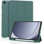 Techsuit Калъф за таблет Samsung Galaxy Tab A11 / A9 - Techsuit Flex Trifold с държач за писалка - Зелен (KF2360451)