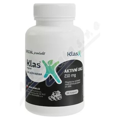 Klas Aktívne uhlie 210 mg 90 tabliet
