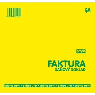 P&M PM18 Faktura daň. doklad propis A4