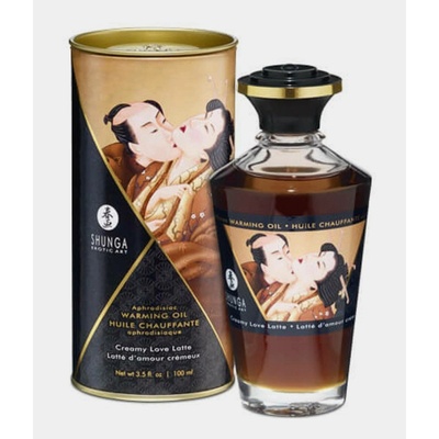 Shunga Olej s hřejivým efektem Krémové latté 100 ml