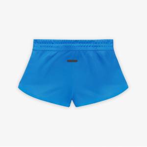 adidas Поларени къси панталони Adidas Women's Fleece Jogger Shorts - Blue Rush
