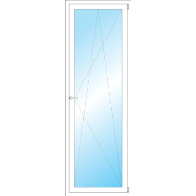 OKNA HNED Plastové okno 71x211 cm bílé otevíravé a sklopné pravé