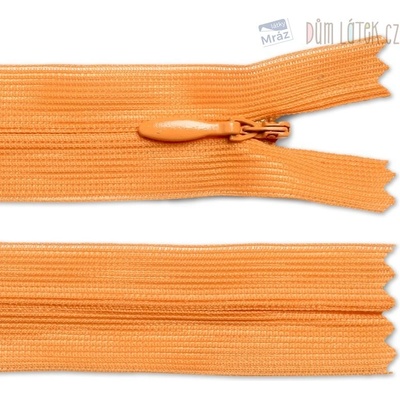 Zips skrytý nedeliteľný, dĺžka 18 cm