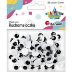 TITANUM Eyes without glue and rzes 18mm 80pcs