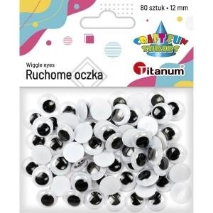 TITANUM Eyes without glue and rzes 18mm 80pcs