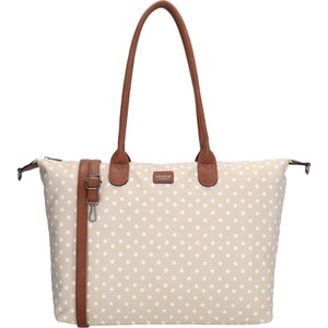Charm London Buckingham 22521 Dots wit op taupe