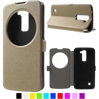Image 1 of LG K7 Window Wallet Кожен Калъф и Протектор