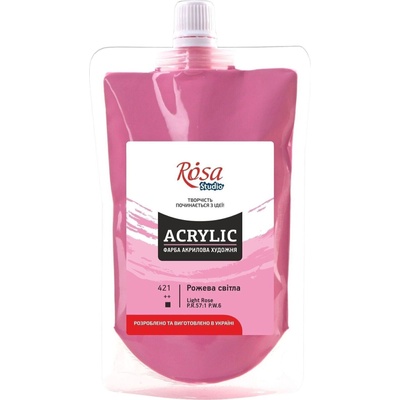 Rosa Studio АКРИЛНА боя Light Rose (421) 200 ml 1 бр (323200421)