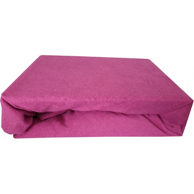 Frote prostěradlo s gumou fuchsie 839 Dewa 200x220