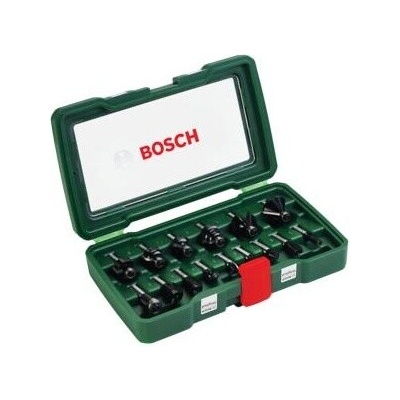 BOSCH 15dílná sada fréz z tvrdokovu (Ø stopky 8 mm) 2607019469