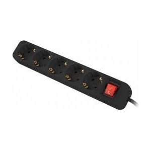 Lanberg Power Strip - 5 Sockets Schuko Lanberg 3 m Black - mallbg - 25,31 лв