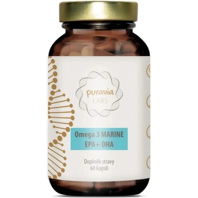 Puravia LABS Omega 3 z mořských ryb 60 kapslí