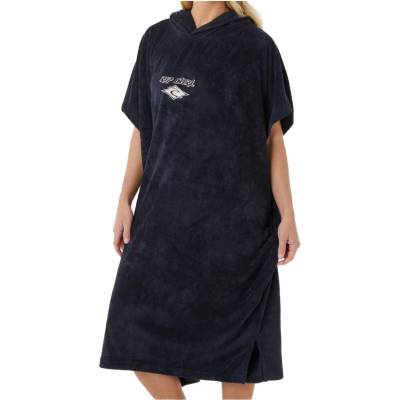 Rip Curl Дамско пончо за сърф Rip curl Women's Classic Surf Hooded Towel Poncho - Black / Off White - размер One Size (102-2441-0611)