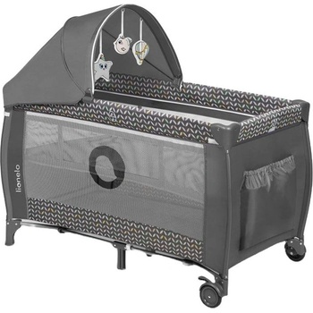 Lionelo Бебешка кошара на 2 нива с повивалник Lionelo - Sven Plus, Grey Scandi (5902581656209)