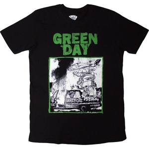 Green Day Riot Trio Тениска с къс ръкав Black L (GDTS88MB03)