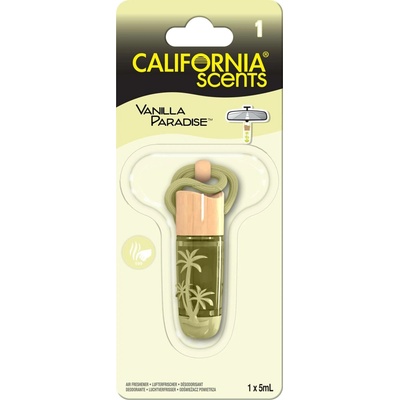 California Scents Hanging Vial Vanilla Paradise 5 g