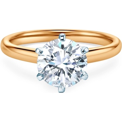 SAVICKI Годежен пръстен Savicki: двуцветно злато, лабораторен диамант