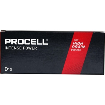 Duracell Батерия алкална индустриална LR20 D 10pk опаковка INTENSE PROCELL /цена за 10 бр. / (PROCELL-LR20-10PK-INT)