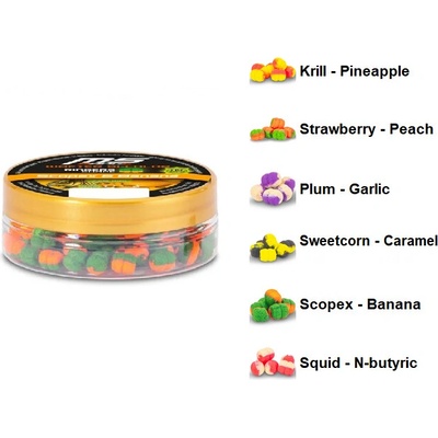 MS Range Wafters Rings Shape Bi-Colormix 7x8 mm 20 g Krill Pineapple