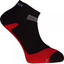 Bambox BX-STR nízké bambusové ponožky Černá / Červená